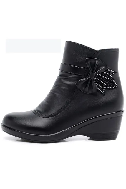 Butterfly-knot Ankle boots