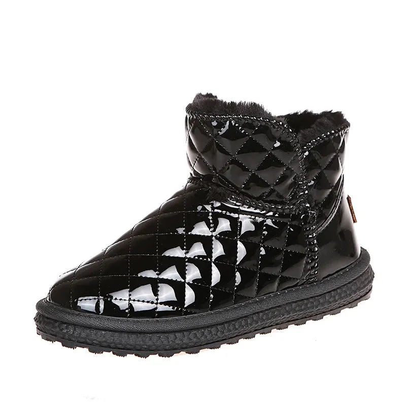 Hnzxzm New 2024 Women's Snow Boots Winter Warm Plush Boots Women's  Winter Casual Shoes Women's Ankle  Fashion Boots Platform Shoes