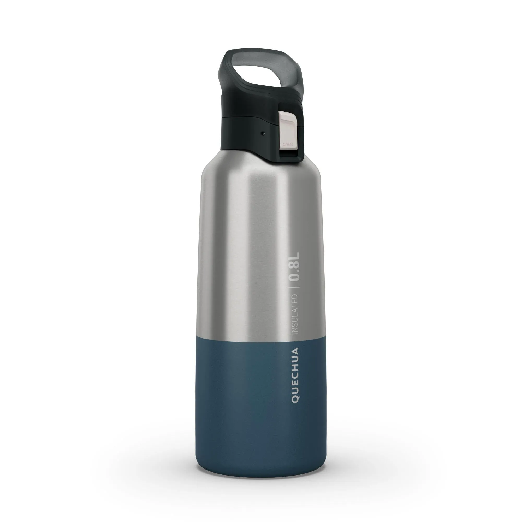 Quechua MH500 Double Wall Insulated Stainless Steel Hiking Water Bottle 27oz