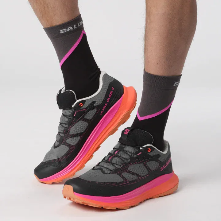 Salomon Ultra Glide 2 Shoes (Men's) Plum Kitten / Black / Pink Glow