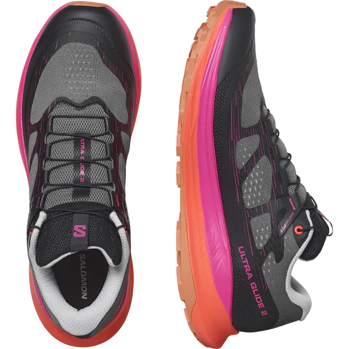 Salomon Ultra Glide 2 Shoes (Men's) Plum Kitten / Black / Pink Glow