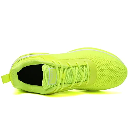 SKDOIUL Running Shoes for Women Sneakers Size 8.5 Fluorescent Green Athletic Tennis Walking Sneakers Woman Fashion Sport Gym Workout Shoes