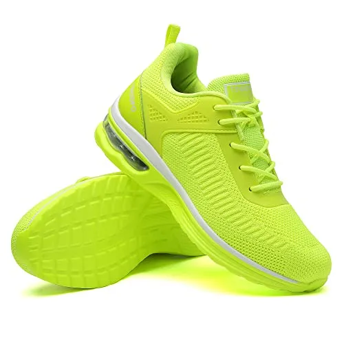 SKDOIUL Running Shoes for Women Sneakers Size 8.5 Fluorescent Green Athletic Tennis Walking Sneakers Woman Fashion Sport Gym Workout Shoes