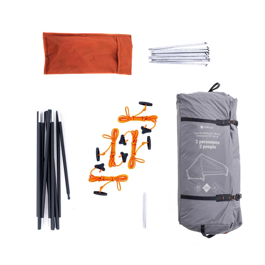Tente tunnel de trekking - 2 places - MT900 Ultralight